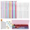 48 Pieces Crochet Hooks Set, 21 Sizes Crochet Needles with Case, Ergonomic Knitting Needles, Crochet Hooks Kit with Crochet Accessories Stitch Markers Blunt Needles for Crocheting Yarn